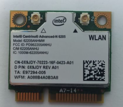 DELL Intel Centrino Advanced-N 6205 Dual Band 62205ANHMW