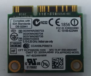 Intel Centrino Advanced N 6200 Wireless Card 622ANHMW