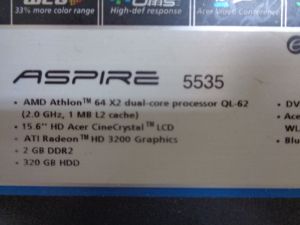 Горен корпус за Acer Aspire 5535