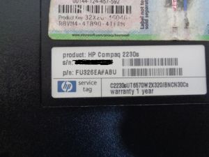 HP Compaq 2230s CQ20