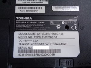 Долен корпус за Toshiba Satellite P200D