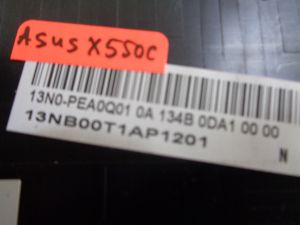 Горен корпус за Asus X550C