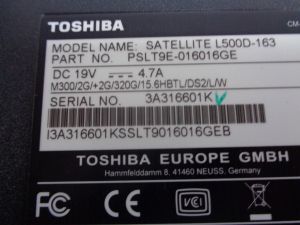 Долен корпус за Toshiba Satellite L500D
