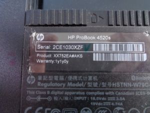 Долен корпус HP ProBook 4520s