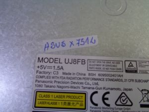 Оптично устройство за Asus X751
