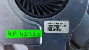 Охлаждане с вентилатор за лаптоп HP ProBook 4515s 535805-001