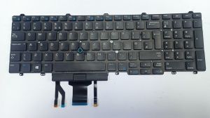 Клавиатура за  Dell Latitude 15 5000 E5550 E5570 E5580 E5590 CN-0FP37Y без рамка, голям enter, с pointing stick, с подсветка