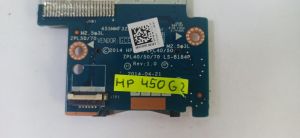  USB Audio headphone jack card reader board with cable за HP Probook 440 G2 445 G2 450 G2 455 G2 LS-B184P 