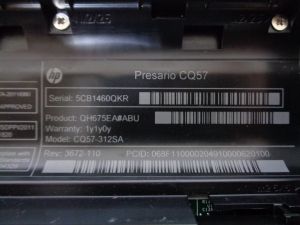 HP Compaq Presario CQ57