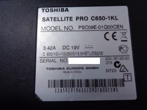 Toshiba Satellite Pro C650-18E